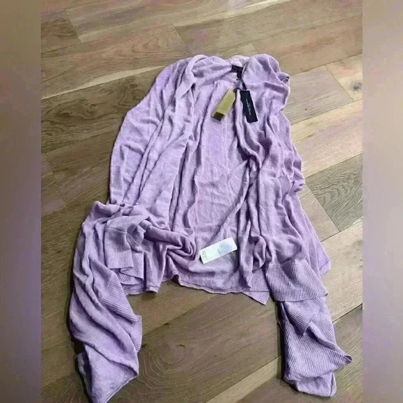 NWT Donna Karan DKNY
Open Sweater Vest 100% linen multiway
infinity wrap Sz XS/S - Picture 3 of 10